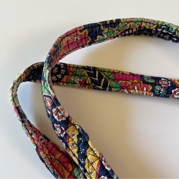 Vera Bradley Venetian Paisley Purse Bag Tote Navy Blue Orange Wristlet Wallet - Picture 6 of 15